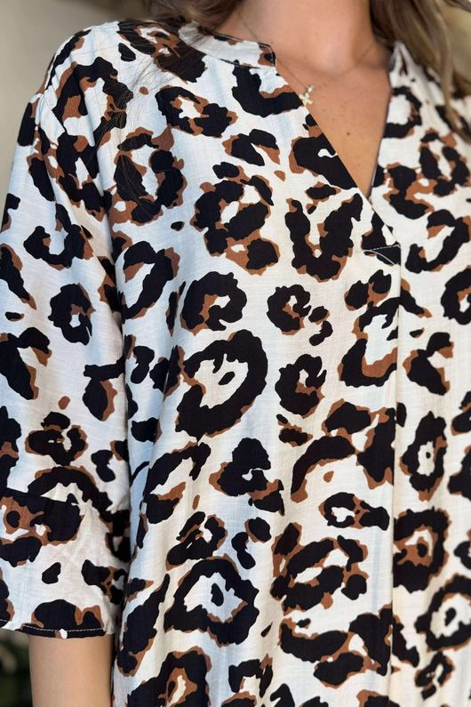 Kenya Tiered Midi Dress Naturals
